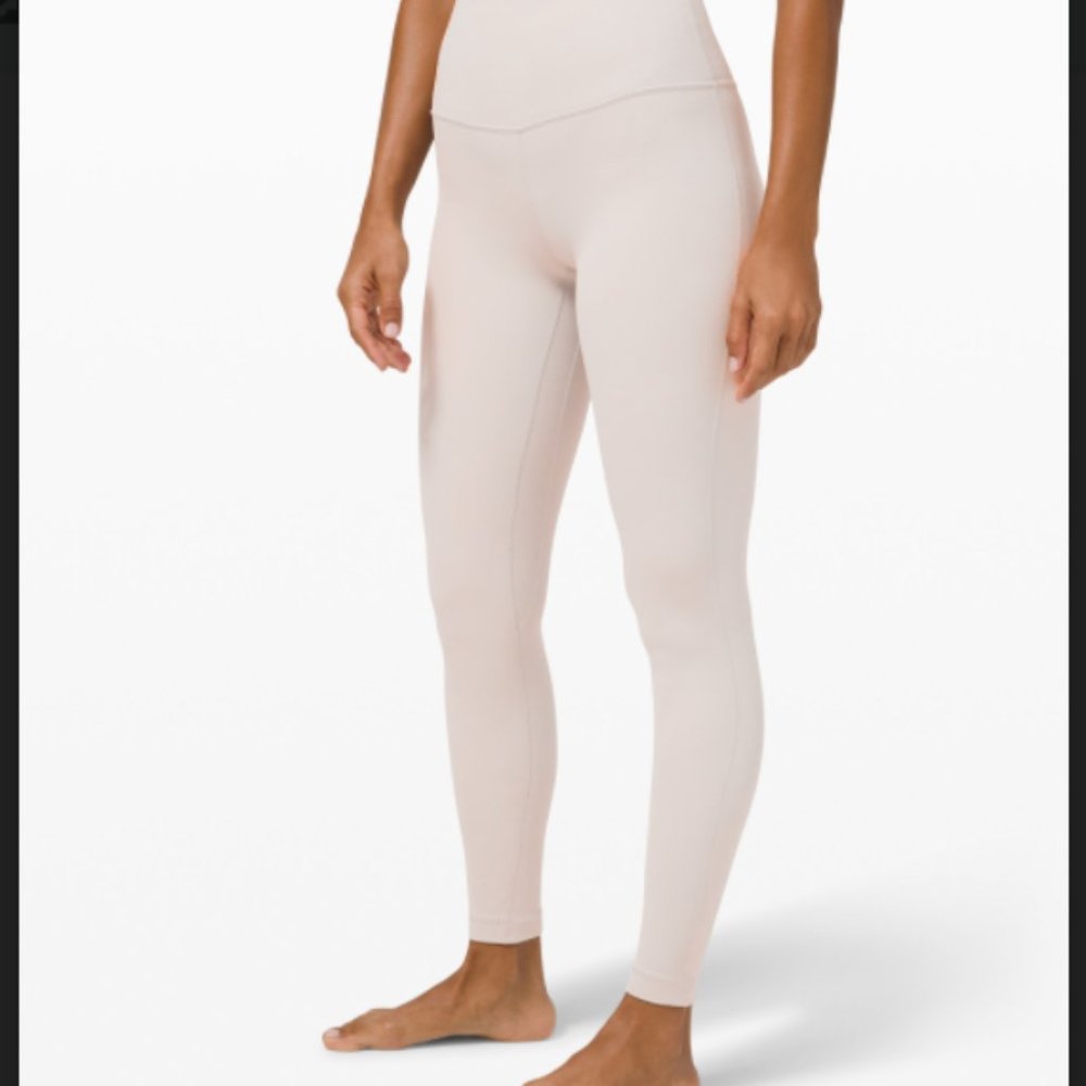 LULU LEMON ALIGN PANT “28 White/grey